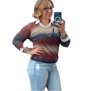 Vintage Alfred Dunner Collared Sweater Sz PM